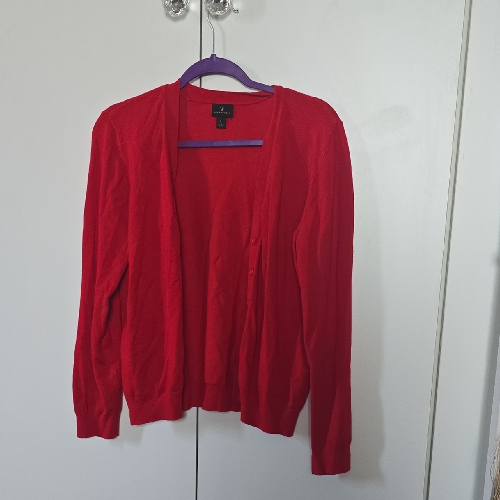 Worthington Vibrant Red Women's Cardigan